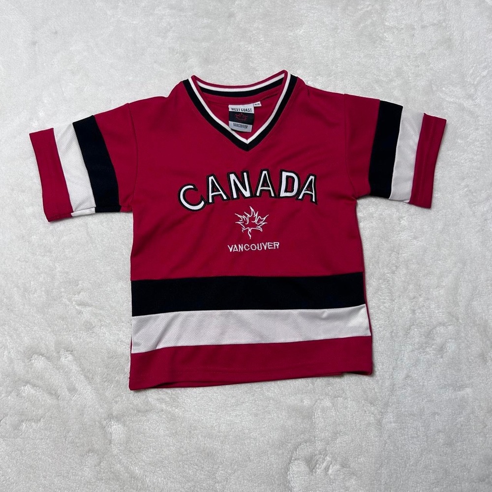 Red Team Canada Vancouver Youth Hockey Jersey 6/8